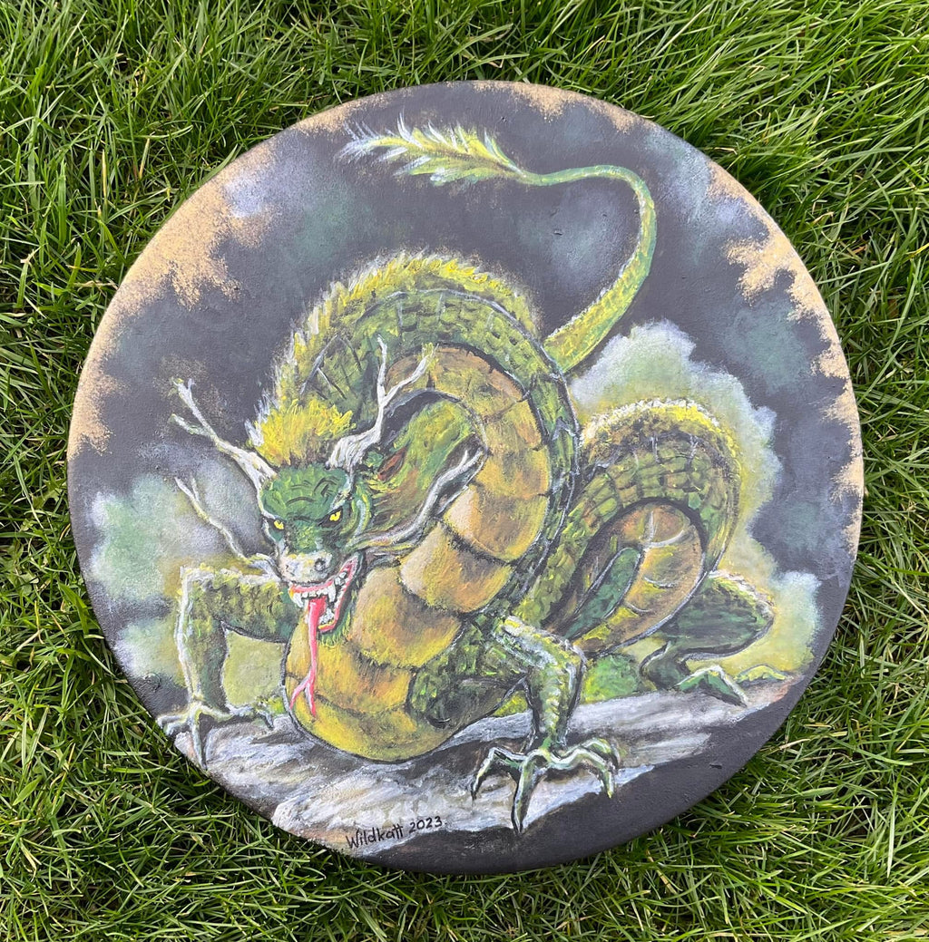 WD - 16 inch Shamanic Healing Drum - Handpainted by Wildkatt to order