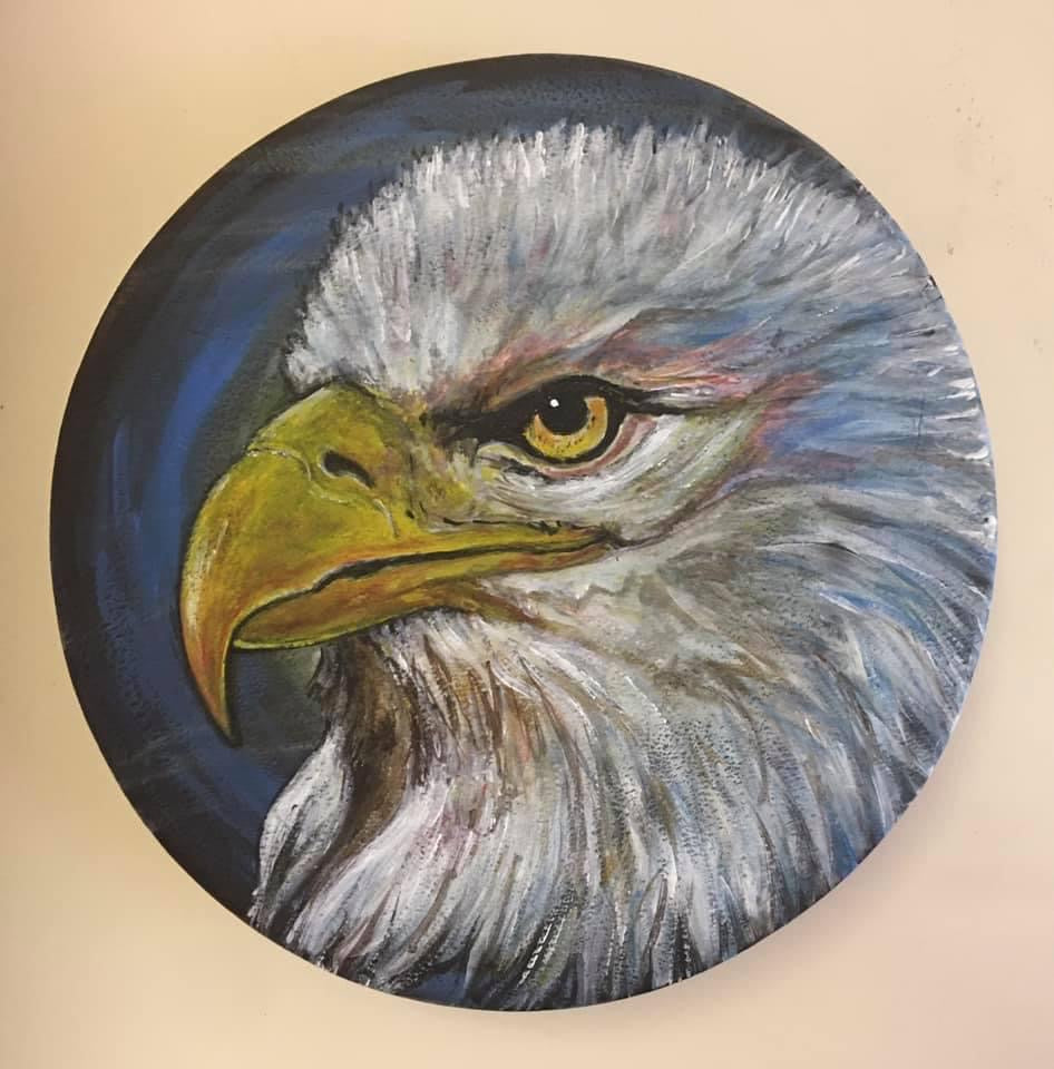 WD - 16 inch Shamanic Healing Drum - Handpainted by Wildkatt to order