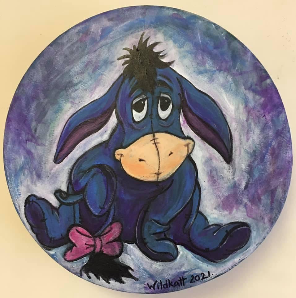 WD - 16 inch Shamanic Healing Drum - Handpainted by Wildkatt to order
