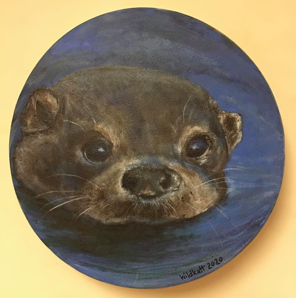 WD - 16 inch Shamanic Healing Drum - Handpainted by Wildkatt to order