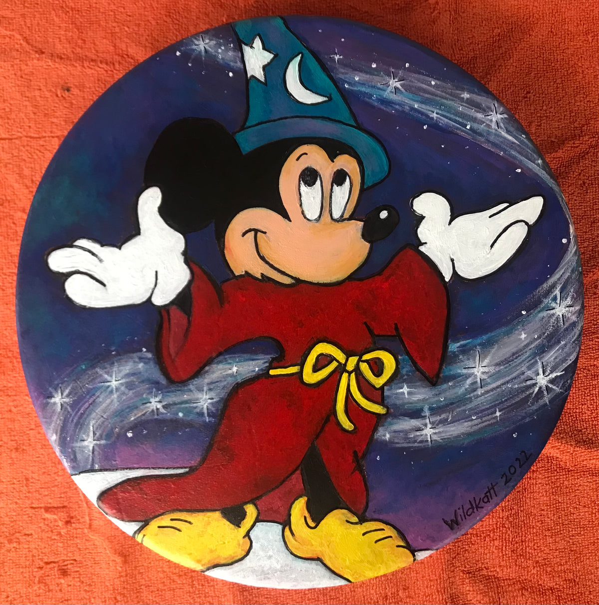 WD - 12 inch Shamanic Drum Handpainted by Wildkatt